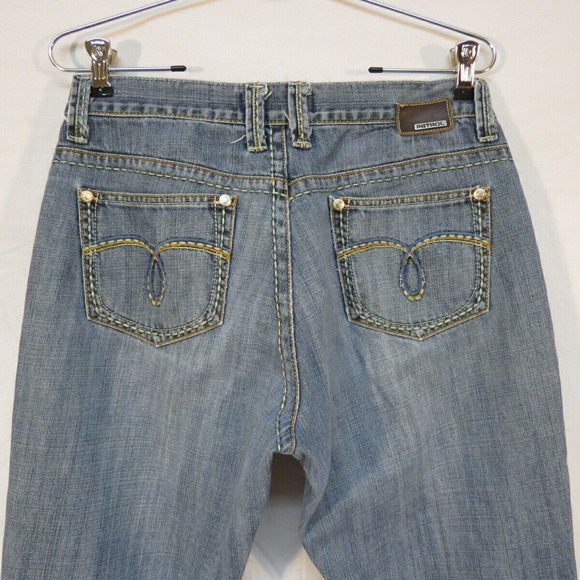 Petrol Denim - Petrol Bekah Distressed Jeans w Heavy Stitching Size 6 W28‎ L32 see desc. photos